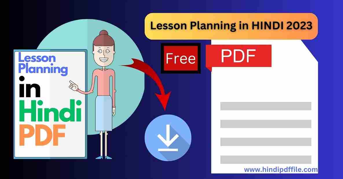 Lesson Planning in Hindi class 6 7 8